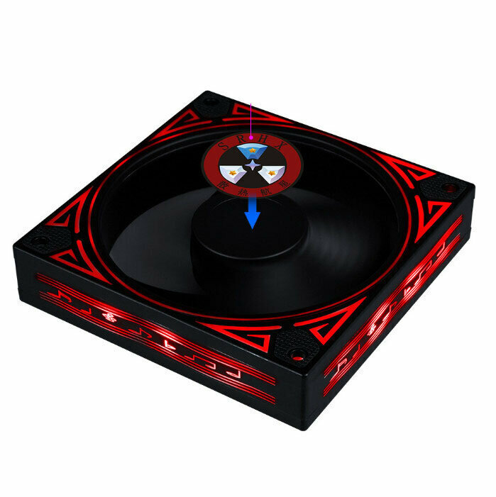 LED Cool Computer Case Fan Cooler ARGB Optical Case Fan Radiator (Red)