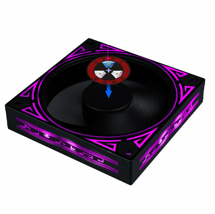 LED Cool Computer Case Fan Cooler ARGB Light Case Fan Radiator (Pink)