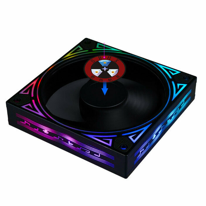 LED Cool Computer Case Fan Radiator ARGB Optical Case Fan Colorful Radiator (Rainbow Color)