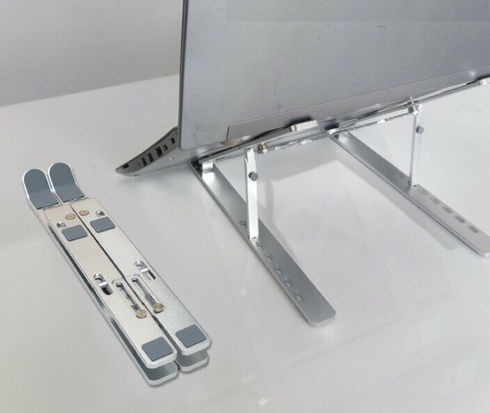 Laptop folding heat dissipation aluminum alloy bracket color [Starlight Silver - W aluminum alloy]