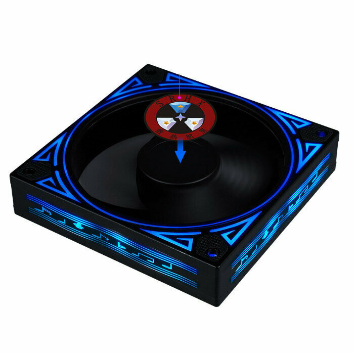 LED Cool Computer Case Fan Cooler ARGB Optical Case Fan Colorful Cooler (Blue)