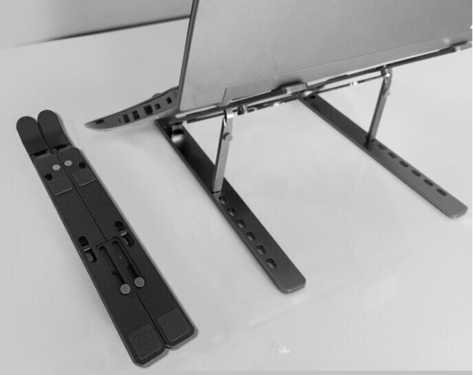 Laptop folding heat dissipation aluminum alloy bracket color [Business Black - W aluminum alloy bracket]