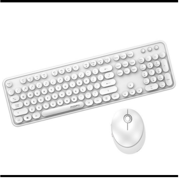 Ferris Hand Wireless Keyboard and Mouse Combo (Sweet White Normal Version)