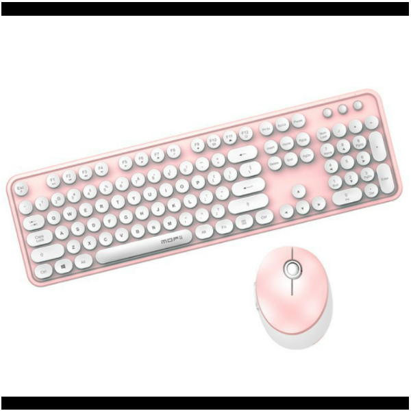 Ferris Hand Wireless Keyboard and Mouse Combo (Sweet White Powder Normal Version)