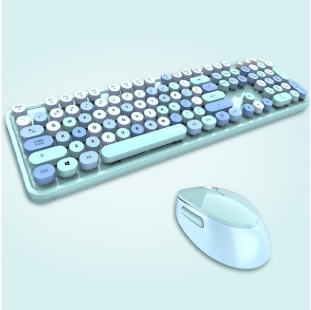 Gaming Wireless Keyboard & Mouse Combo (SWEET Blue Mixed Version)