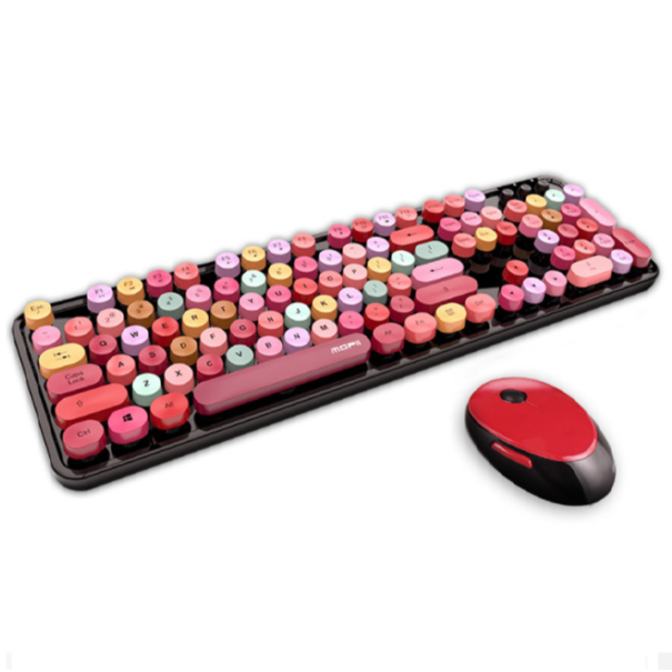 Gaming Wireless Keyboard & Mouse Combo (SWEET Lipstick Mixed Version)