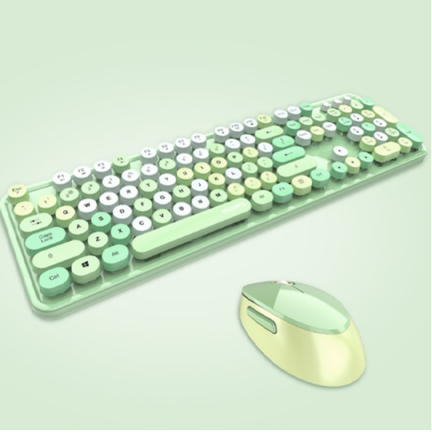 Game Wireless Keyboard & Mouse Combo (SWEET Green Mixed Color Edition)