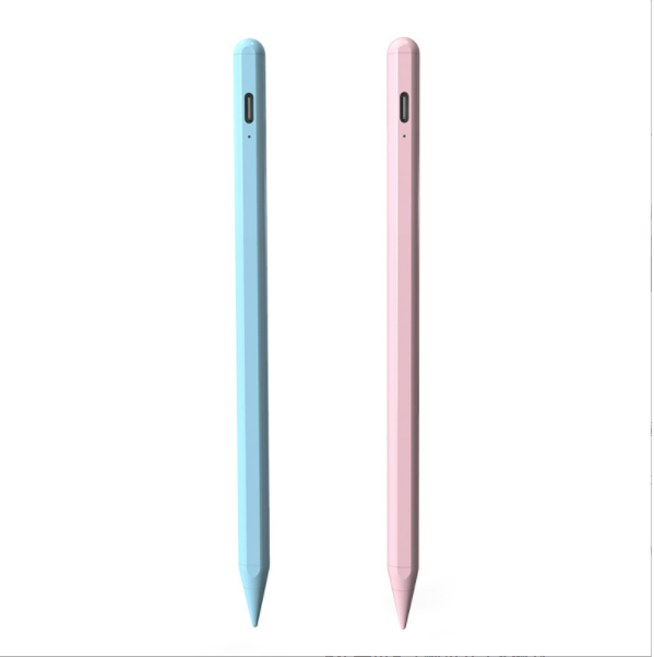 Anti-accidental touch capacitive pen for Apple iPad stylus tablet active stylus [6th generation special pen + touch switch & oblique painting (anti-mistouch) cherry blossom pink)]
