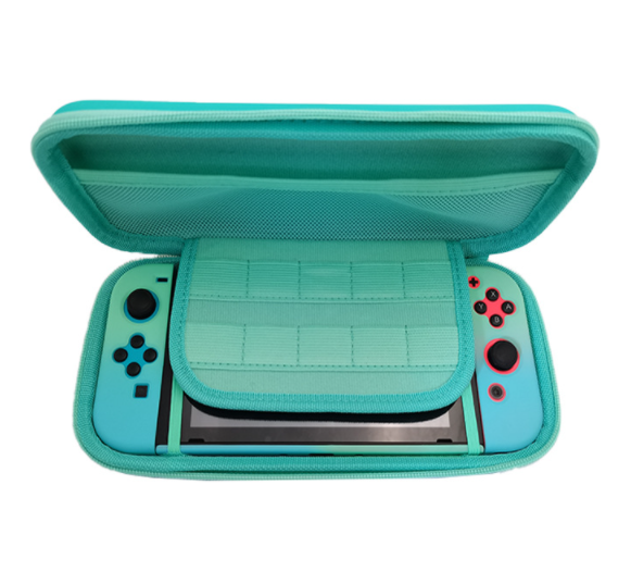 Nintendo switch storage bag full set accessories storage bag (PU pure green switch bag)