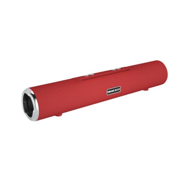 BOOMS BASS-L6 Wireless Strip Cloth Bluetooth Speaker Audio Card USB Mobile Phone Computer Connection (Red)
