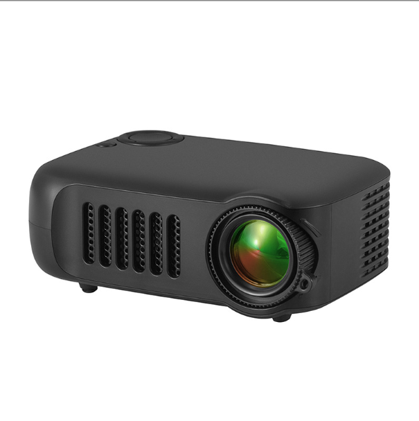Computer, mobile phone, same screen projector, home cinema, HD portable support, OEM mini micro LED projector(cool all black)