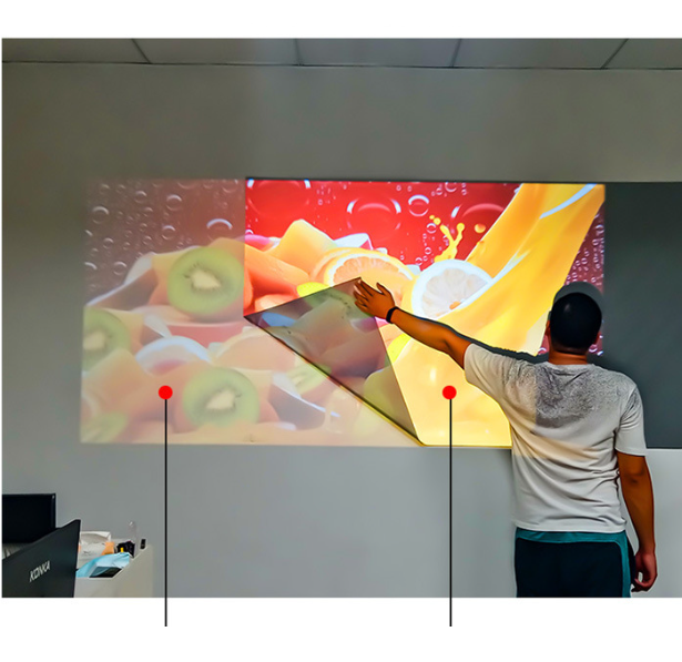 Projector simple metal anti-light curtain inch folding paper tube screen (80 inch 4:3 paper tube)