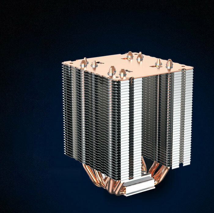 Desktop CPU Cooler Silent Cooling Fan (6 Heat Pipes + Heatsink (No Fan))
