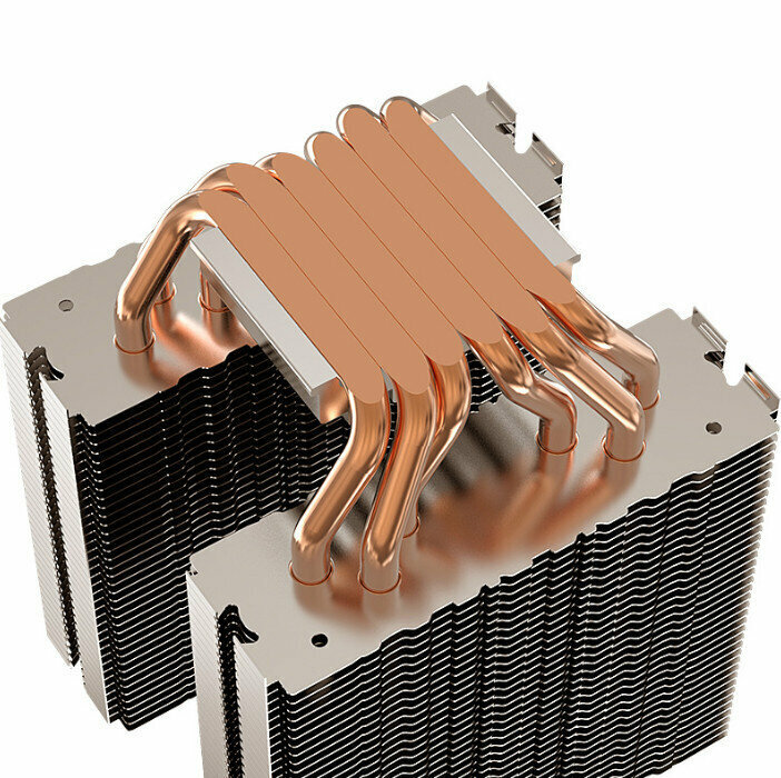 Desktop CPU Cooler Silent Cooling Fan (6 Heat Pipes + Heatsink (No Fan, No Bracket, No Top Cover))