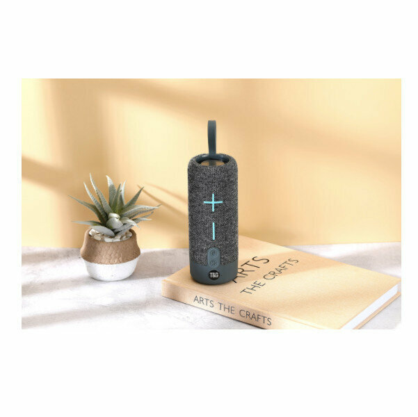 Outdoor portable bluetooth speaker (silver gray)