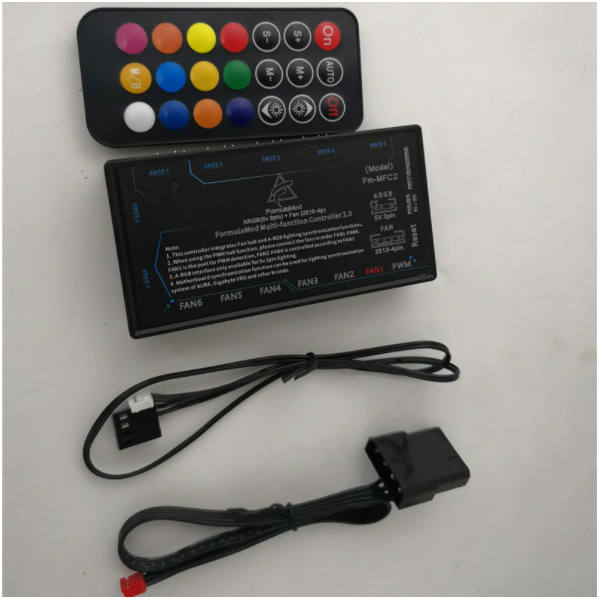 A RGB 5V3-pin PWM 12CM Chassis Cooling Fan (PWM ARGB Fan Controller)