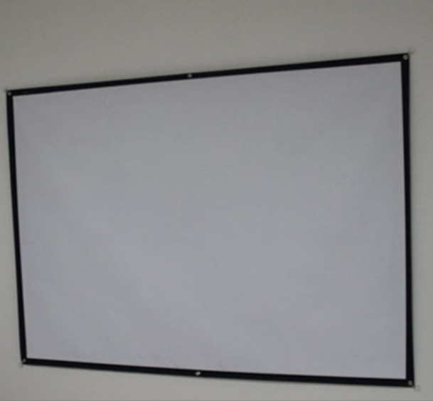 Simple White Plastic Screen, Outdoor Punch-free Portable HD Movie Projection Screen (72 inches 4:3 (width 1.46 * height 1.1 meters))