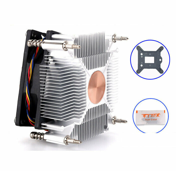 Desktop CPU Cooler Silent Cooling Fan (115X-Copper Core (25mm Height))