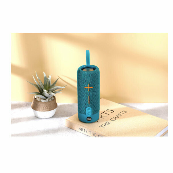 Outdoor portable bluetooth speaker (peacock blue)
