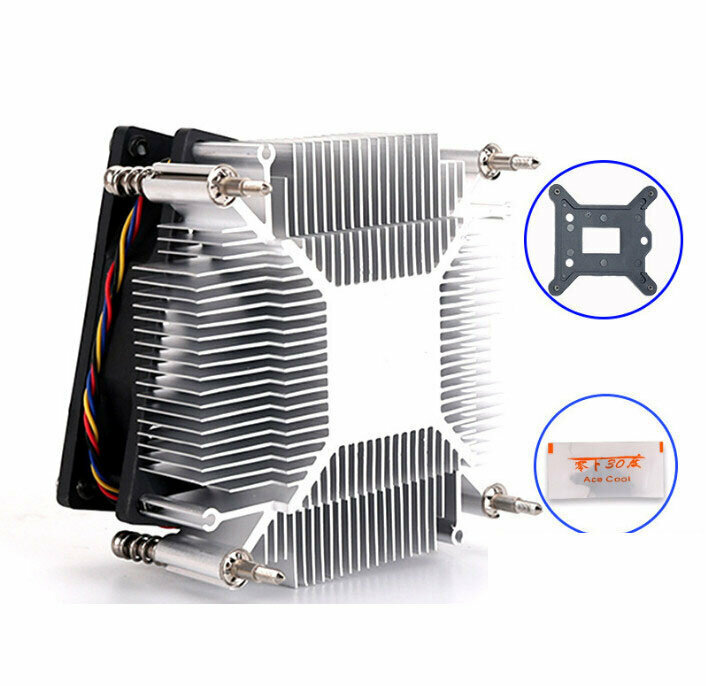 Desktop CPU Cooler Silent Cooling Fan (115X-Aluminum Core (25mm Height))