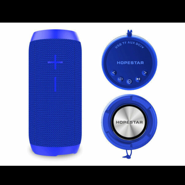 Outdoor portable waterproof wireless bluetooth speaker (blue)
