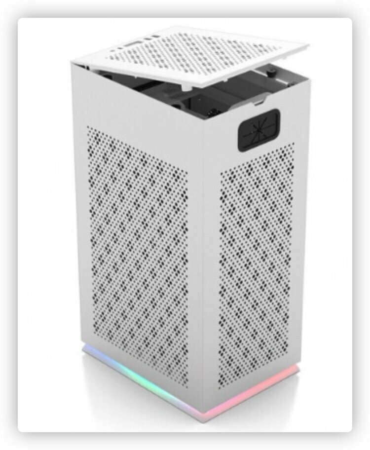 YOGO S1 White Desktop Mini PC Case (White)