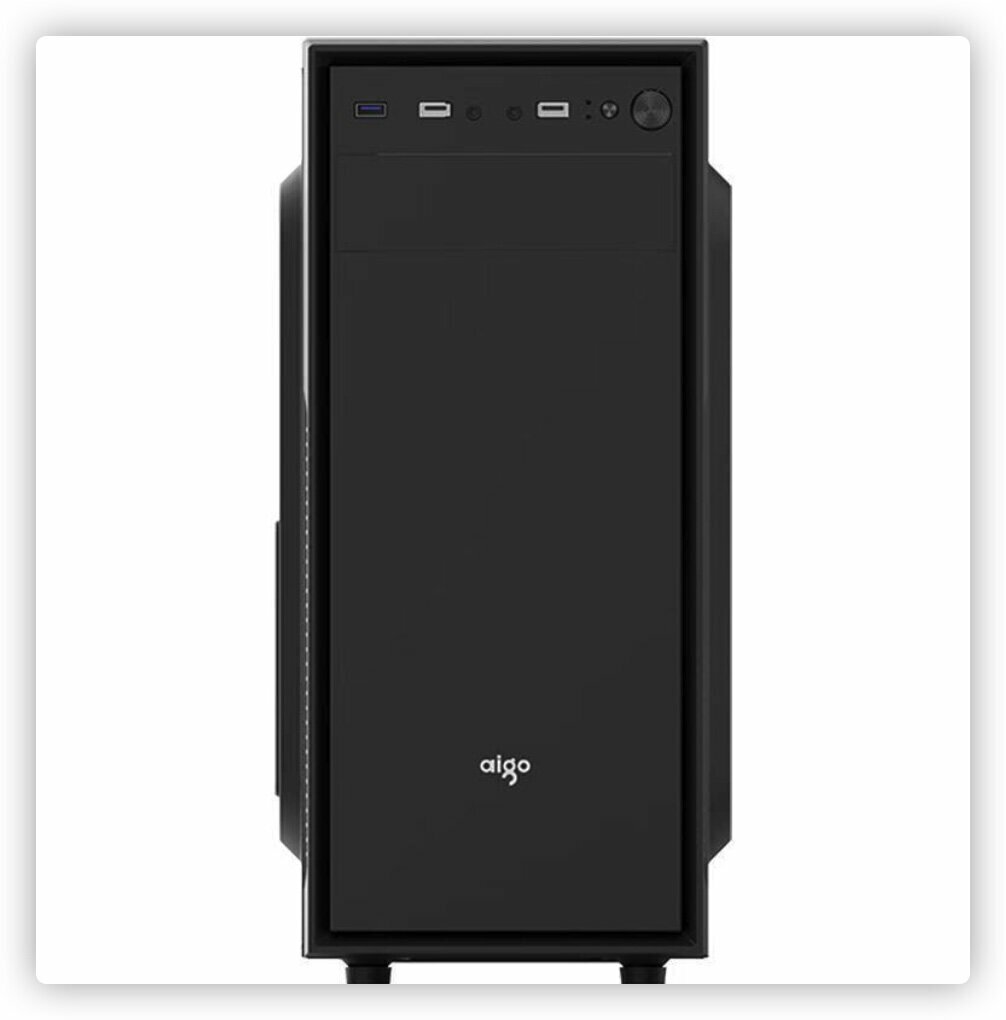 AIGO C20 Business Office Case Support ATX Case USB3.0 (Black)