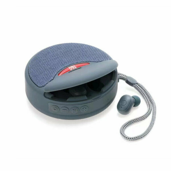 Bluetooth speaker headset 2-in-1 (silver gray)