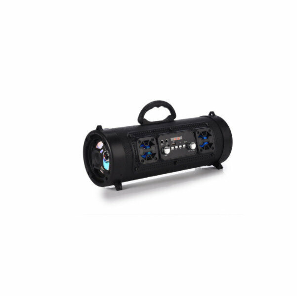 Outdoor portable portable cannon barrel bluetooth speaker (double speaker black)