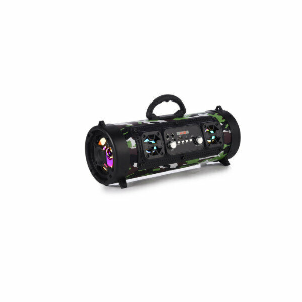 Outdoor portable portable cannon barrel bluetooth speaker (double speaker camouflage)