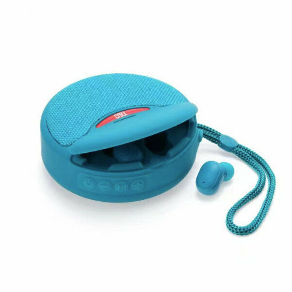 Bluetooth speaker headset 2-in-1 (peacock blue)