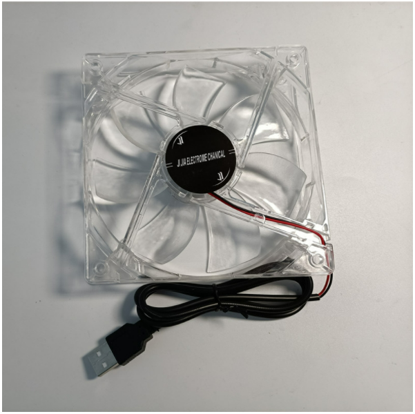 12CM BLACK USB PORT 5V CASE FAN (12025 TRANSPARENT USB)