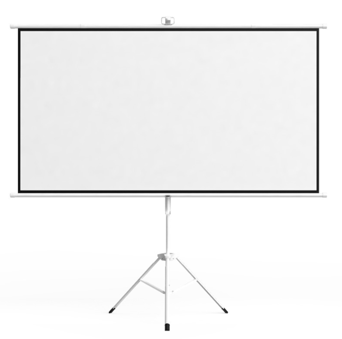 60 inch 4:3 portable bracket white fiberglass screen for office home projection screen