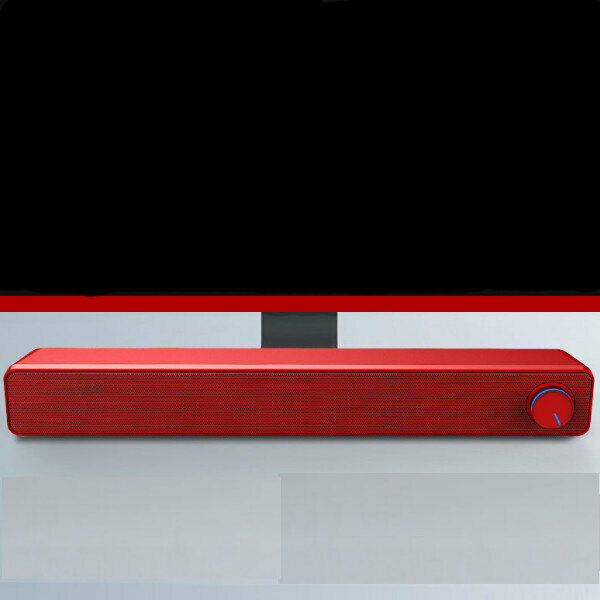 Desktop Computer Audio Strip Notebook Home Desktop Mobile Phone Multimedia Speaker (Red)