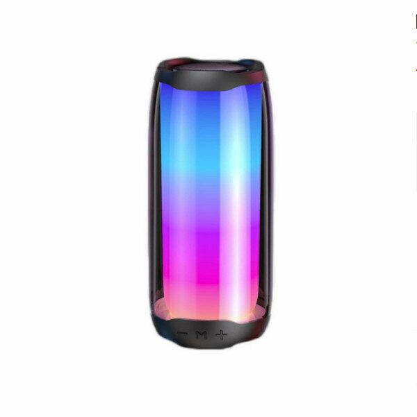 Glare blue light bluetooth subwoofer (black)