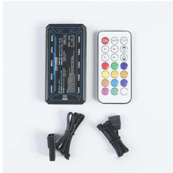 12CM Yuhuan Daxin RGB Cooling Fan (Controller)