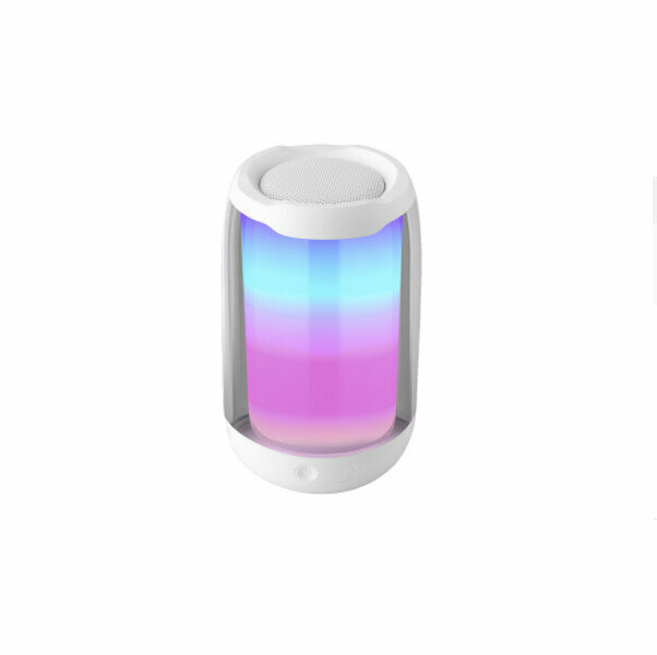 Glare blue light bluetooth subwoofer (mini white)