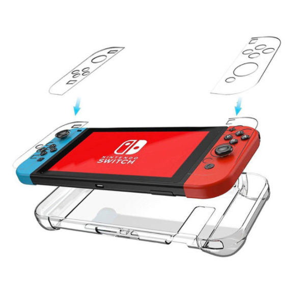 Nintendo switch Clear Crystal Glitter Case CasePC Split Caseswitch Case (Switch Crystal Case Independent Keyhole)