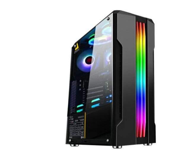 Desktop CaseGaming CaseSide Transparent USB3.0 (Hunter (Black))
