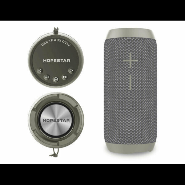 Outdoor portable waterproof wireless bluetooth speaker (silver gray)