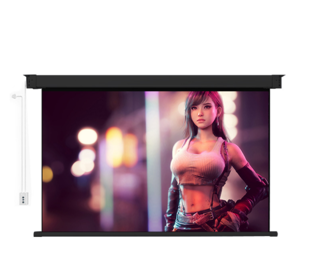 Electric remote control automatic lifting nano quantum HD projection screen 110 inch 16:9 nano fiber