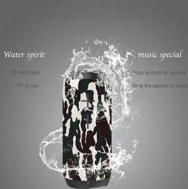Outdoor portable waterproof wireless bluetooth speaker (camouflage)