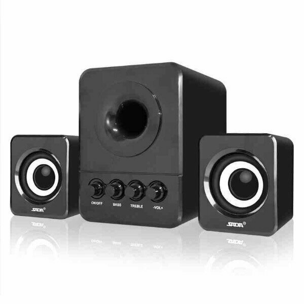 Computer Speaker, Mobile Phone, Laptop, Small Speaker, Desktop, Mini USB2.1 Subwoofer (Black)