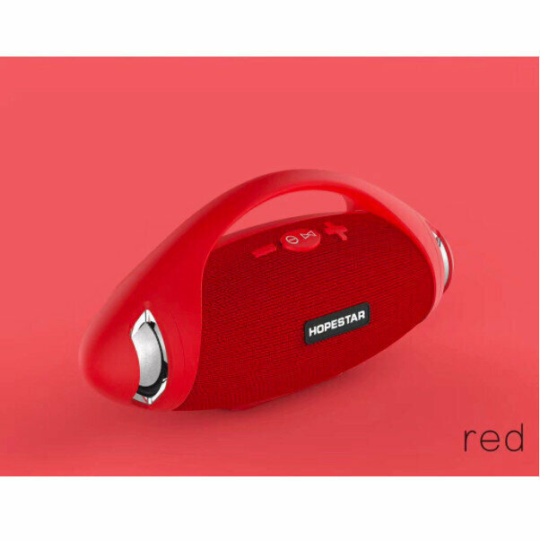 Portable Bluetooth waterproof subwoofer (red)