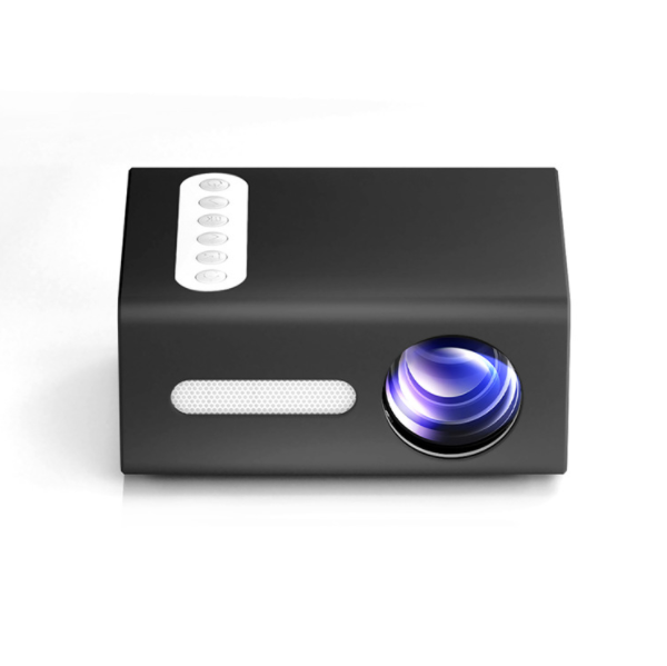 T300 Mini Projector Home HD LED Micro Portable Kids Small Projector (Black)