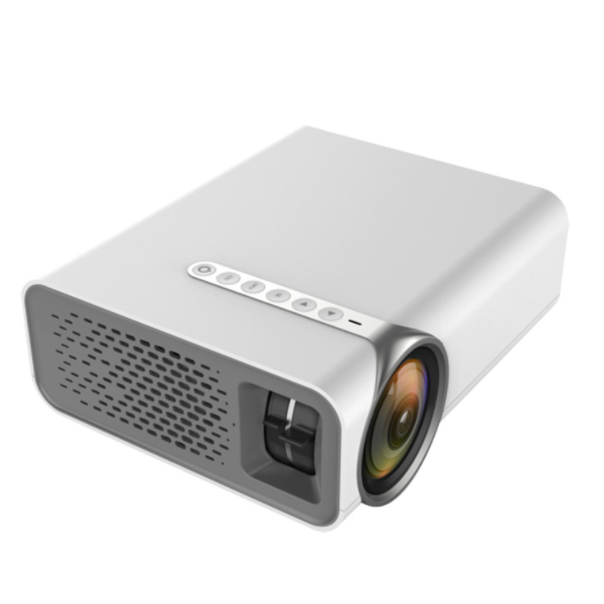 YG530 Wireless Mobile Phone Projector Home LED Micro Portable 1080P HD Home Projector (White Mobile Phone Same Screen Version (Wireless with Apple/Android/iPad))