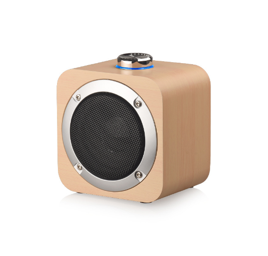 Bluetooth speaker, mobile phone, computer, home, surround sound, small speaker, yellow wood grain (English version)
