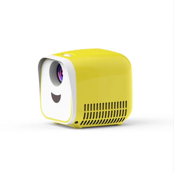 L1 Micro Mini Projector Home LED Portable HD 1080P Handheld Kids Small Projector (Yellow)