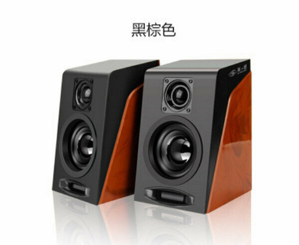 Computer desktop HIFI small speaker (first glance 950) - black brown