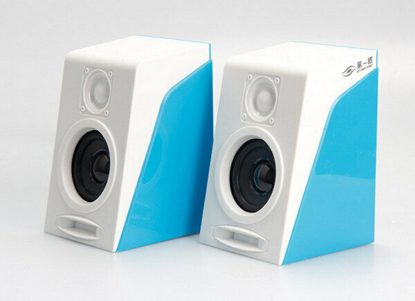 Computer desktop HIFI speaker (first glance 950) - blue and white